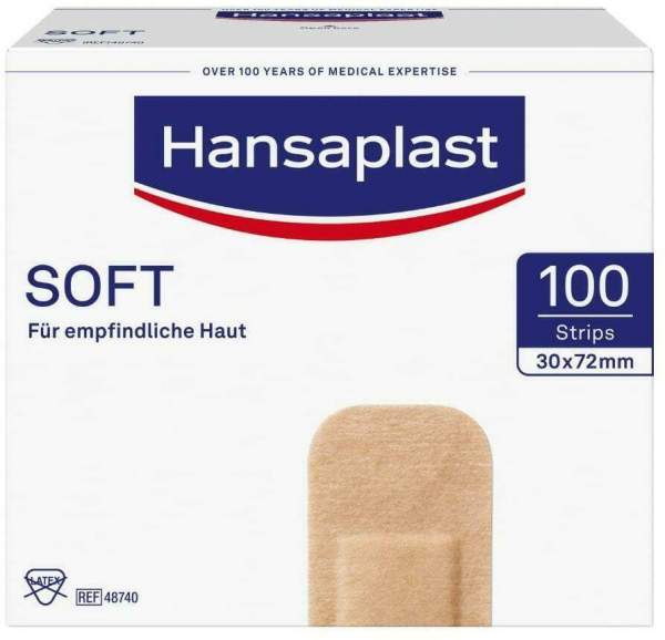 Hansaplast Soft Strips 3,0x7,2cm
