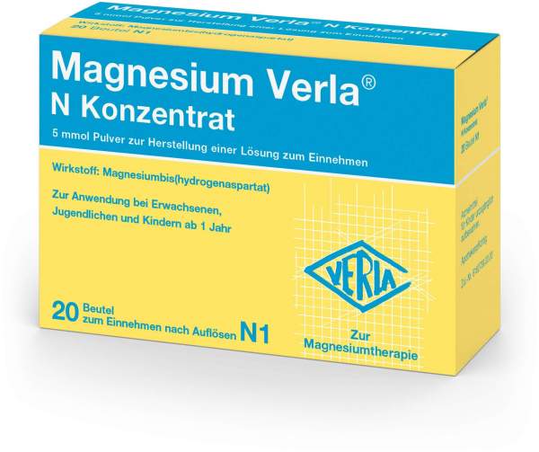 Magnesium Verla N Konzentrat 20 Pulver