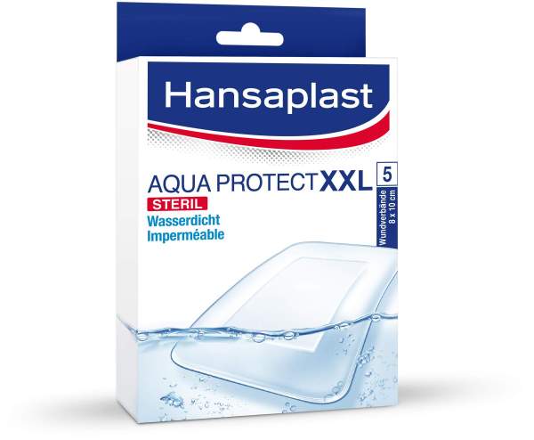 Hansaplast Aqua Protect XXL Pflaster 8 x 10 cm 5 Pflaster