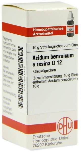 Acidum Benzoicum E Resina D12 10 G Globuli