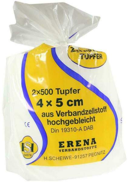 Erena Zellstofftupfer 4 X 5 2 X 500 Stück