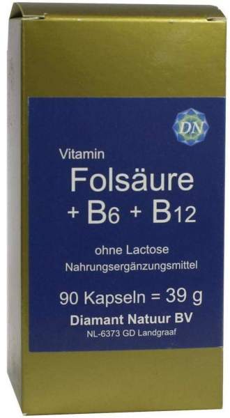Folsäure und B6 und B12 Ohne Lactose Kapseln