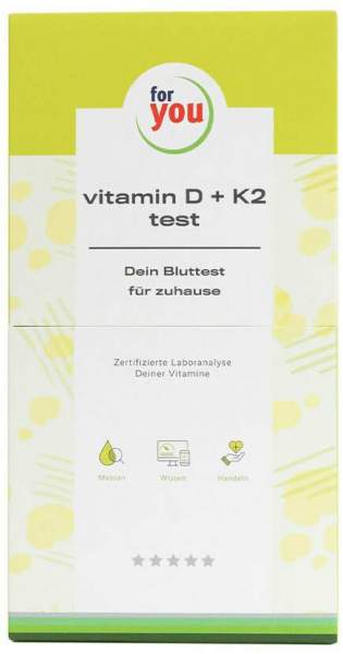 For You vitamin D3 &amp; K2 test Bluttest für zuhause.