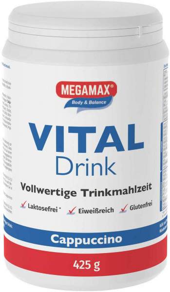 Megamax Vital Drink Cappuccino Pulver 425g