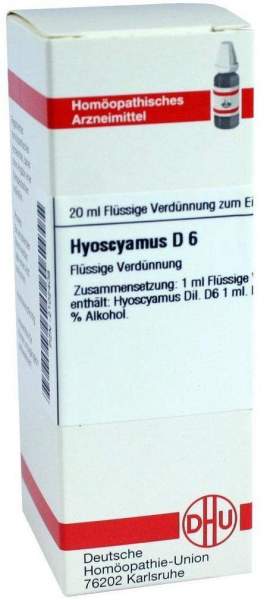 Hyoscyamus D 6 20 ml Dilution