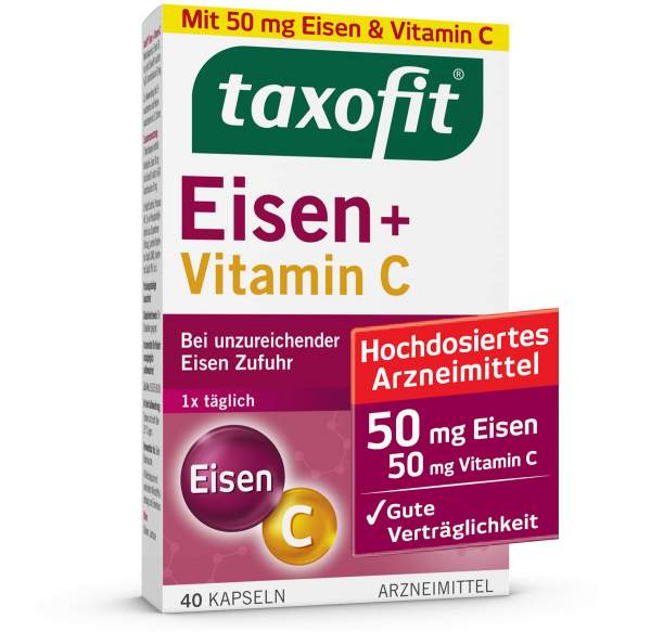 Taxofit Eisen + Vitamin C 40 Kapseln