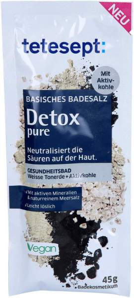 Tetesept Basisches Badesalz Detox Pure 45 G