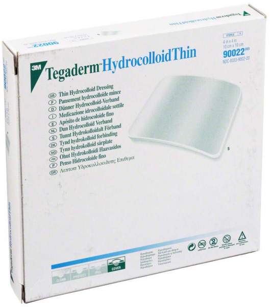 3m Tegaderm Hydrocolloid Verband Dünn 10x10cm 90022