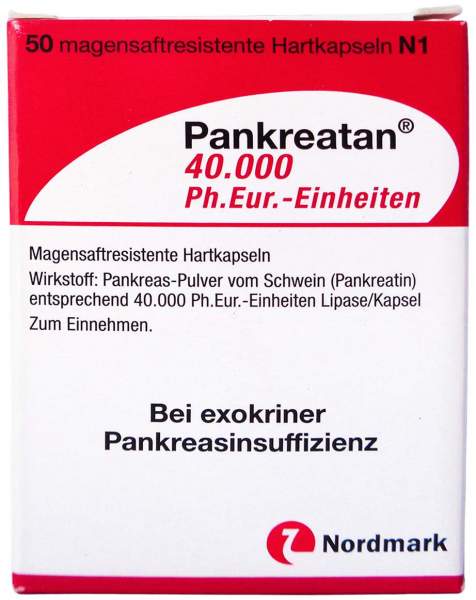 Pankreatan 40.000 Ph.Eur.-Einheiten Msr.Hartkaps.