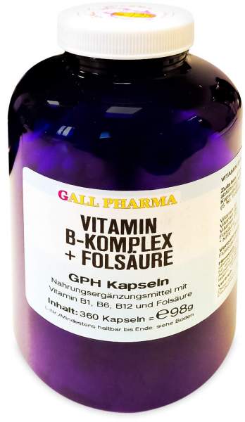 Vitamin B Komplex + Folsäure Gph 360 Kapsel