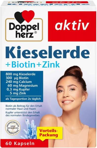 Doppelherz aktiv Kieselerde + Biotin + Zink 60 Kapseln