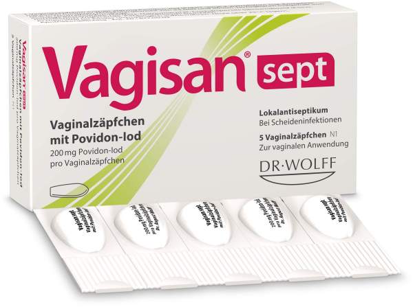 Vagisan Sept Vaginalzäpfchen Mit Povidon-Iod 5 Stück