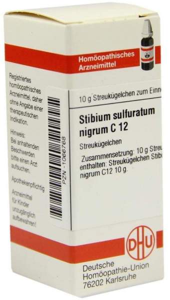 Dhu Stibium Sulfuratum Nigrum C12 Globuli