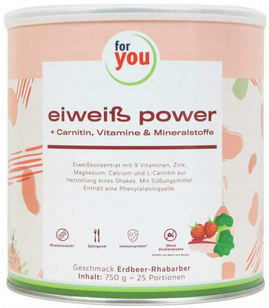 For You Eiweiß Power Erdbeere 750 G
