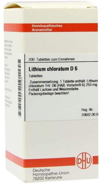 Lithium Chloratum D6 Dhu 200 Tabletten