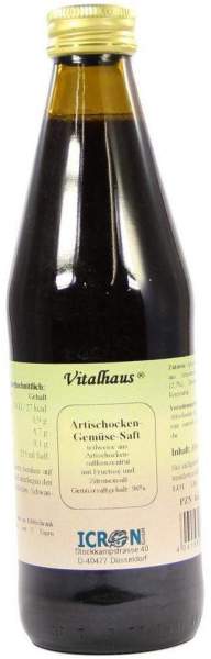 Vitalhaus Artischocken-Saft 96% Gemüsehegalt 330 ml Flüssigkeit