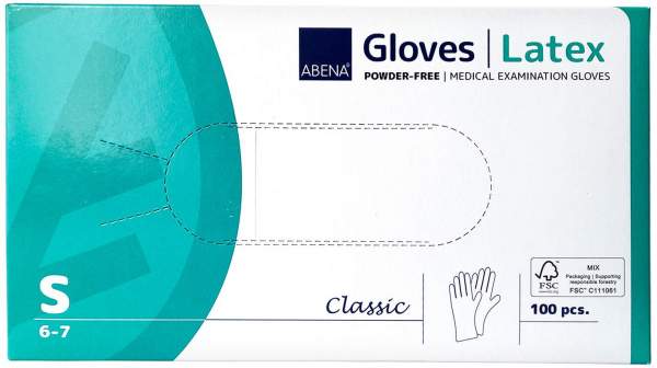 Latex-Handschuhe Classic Unster.Puderfrei S Natur