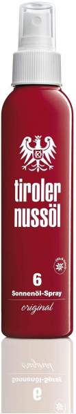 Tiroler Nussöl Original Wasserfest Lsf 6 Sonnenöl 150 ml Spray