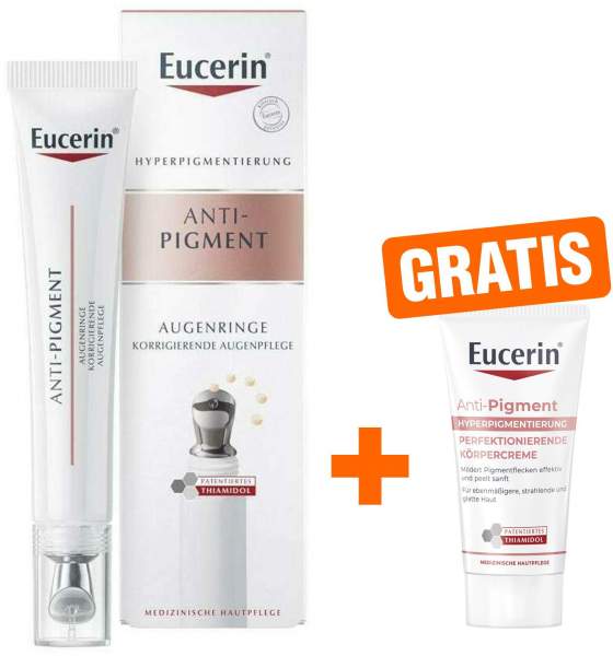 Eucerin Anti-Pigment Augenpflege Augenringe 15 ml + gratis Anti-Pigment Perfektionierende Körpercreme 20 ml