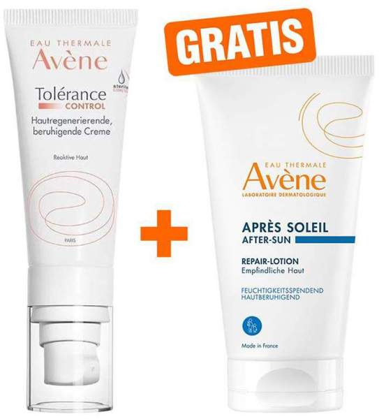 Avene Tolerance Control Creme 40 ml + gratis Repair-Lotion nach der Sonne 50 ml