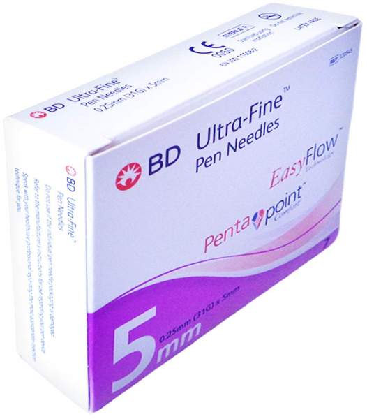 Bd Ultra-Fine Pen-Nadeln 5 mm 31 G 7 Kanülen