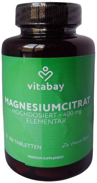 MAGNESIUMCITRAT 200 mg vegan hochdosiert Tabletten