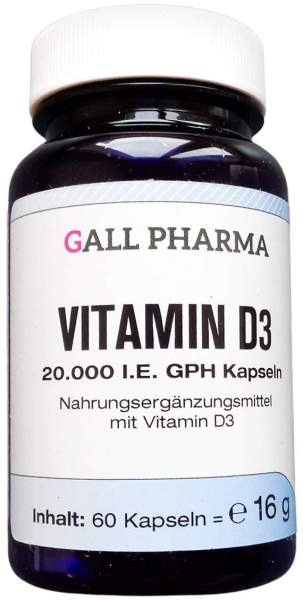 Vitamin D3 20.000 I.E. GPH Kapseln 60 Stück