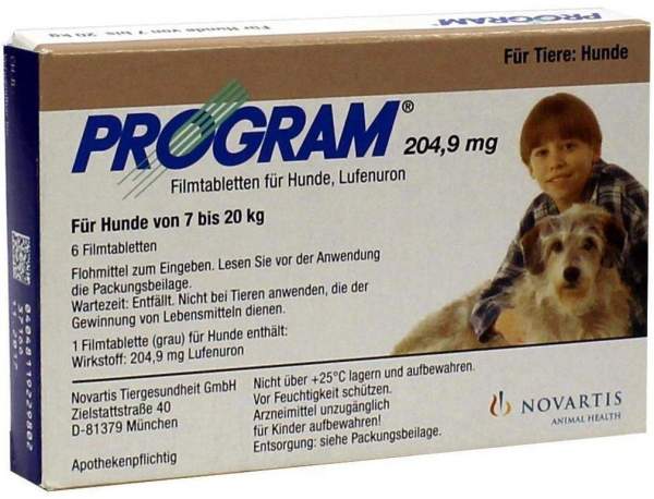 Program 204,9 mg 7-20 KG Tabl.F.Hunde