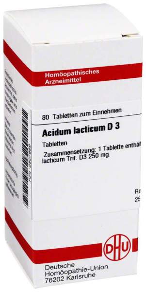 Acidum Lacticum D 3 Tabletten