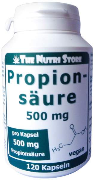 Propionsäure 500 mg Vegan Kapseln 120 Stück
