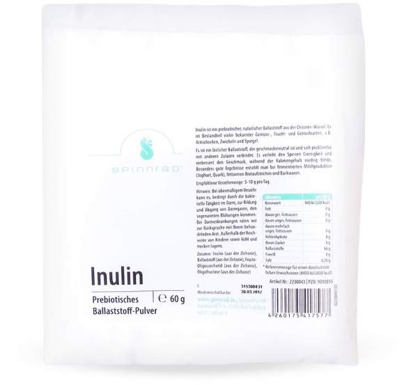 Inulin Pulver 60 G Pulver