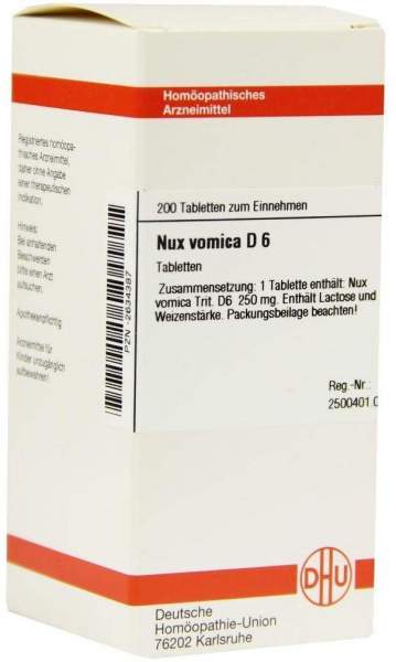 Nux Vomica D6 200 Tabletten