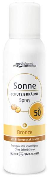 Sonne Schutz &amp; Bräune bronze LSF 50 Aerosol 150 ml Spray