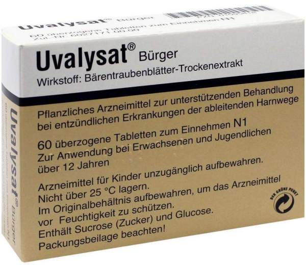 Uvalysat Bürger 60 Überzogene Tabletten