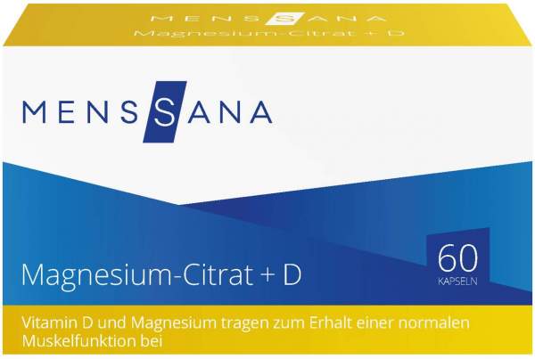 Magnesium-Citrat + D Menssana 60 Kapseln
