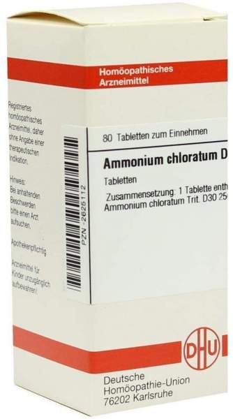 Ammonium Chloratum D30 Tabletten