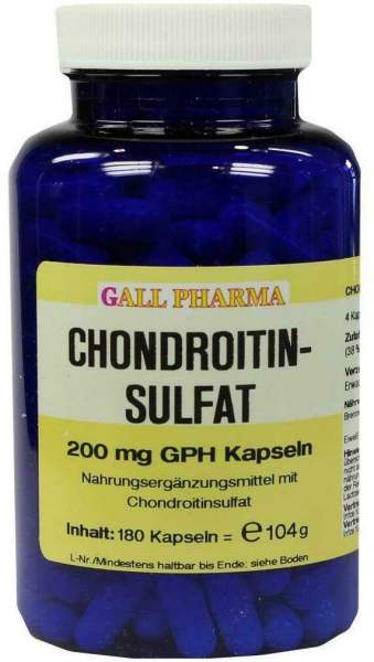 Chondroitinsulfat 200 mg Gph 180 Kapseln