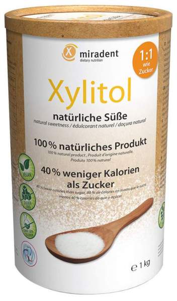 Miradent Xylitol Zuckerersatz 1 KG Pulver