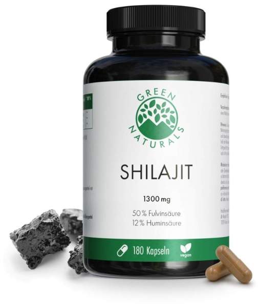 Green Naturals Shilajit 1300 mg 180 Kapseln