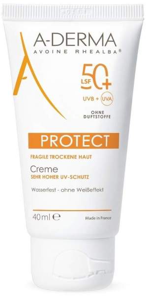 Aderma Protect Creme Ohne Duftstoffe LSF 50+ 40 ml