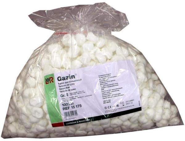 Gazin Tupfer Walnussgroß Unsteril Ohne Röntgenkontrastfaden