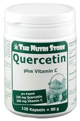 Quercetin 250 mg Plus Vitamin C 300 mg 120 Kapseln