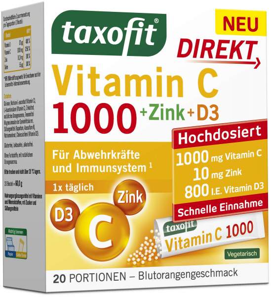 Taxofit Vitamin C 1000 direkt Granulat 20 Beutel