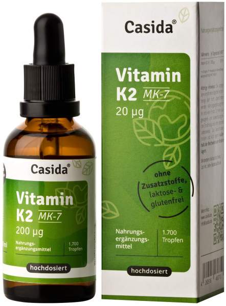 Vitamin K2 Mk-7 200 µg 50 ml Tropfen