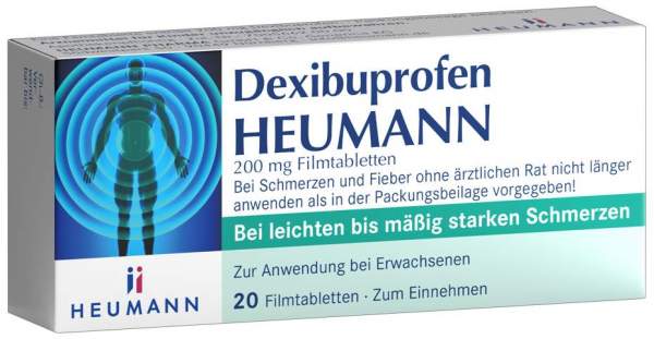 Dexibuprofen Heumann 200 mg 20 Filmtabletten