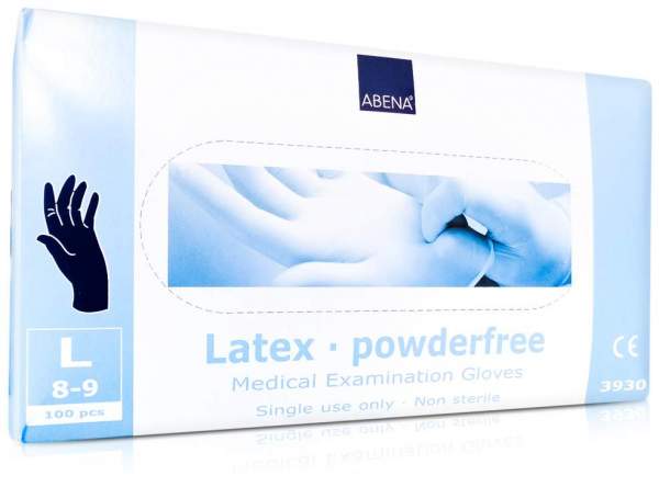 Handschuhe Latex Puderfrei Large Blau