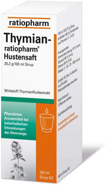 Thymian ratiopharm Hustensaft 100 ml Sirup
