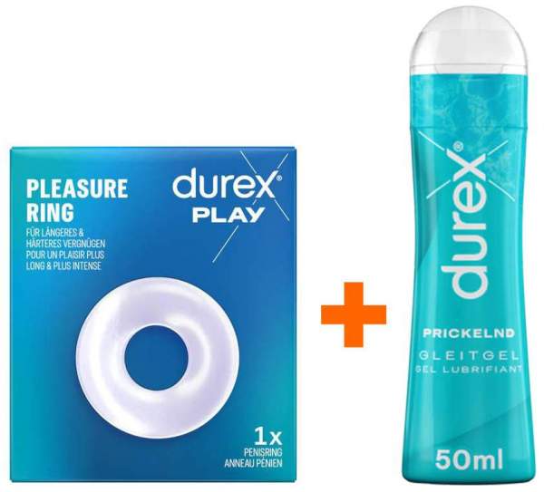 Durex Pleasure Ring 1 Stück + Prickelnd Gleitgel 50 ml