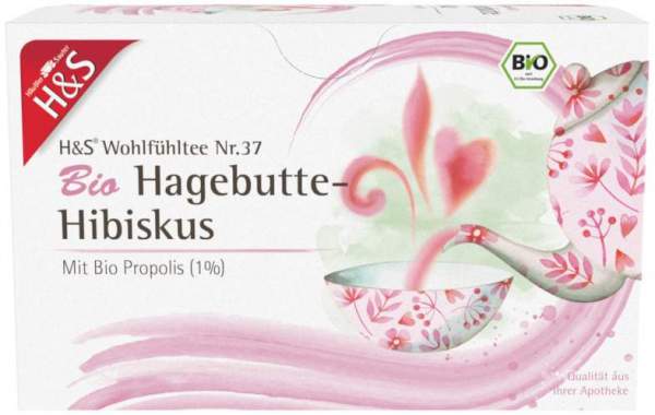 H&amp;S Bio Hagebutte - Hibiskus Filterbeutel 20 X 3 G