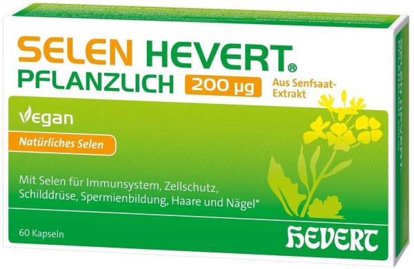 Selen Hevert Pflanzlich 200 µg 60 Kapseln
